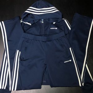 Adidas navy tracksuit